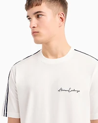 Armani Exchange - Logo Signature Crewneck T-Shirt, Man, White, Size: