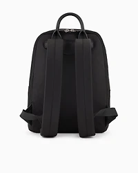 Emporio Armani - ASV recycled nylon backpack with eagle plaque, Woman, Black, Size: TU