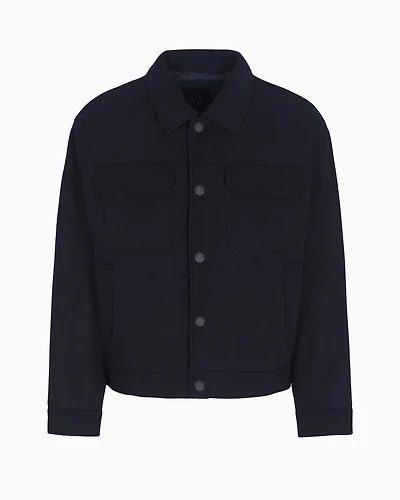 Short cloth caban with pockets