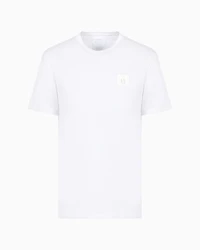 Crewneck, short-sleeved T-shirt with monogram design