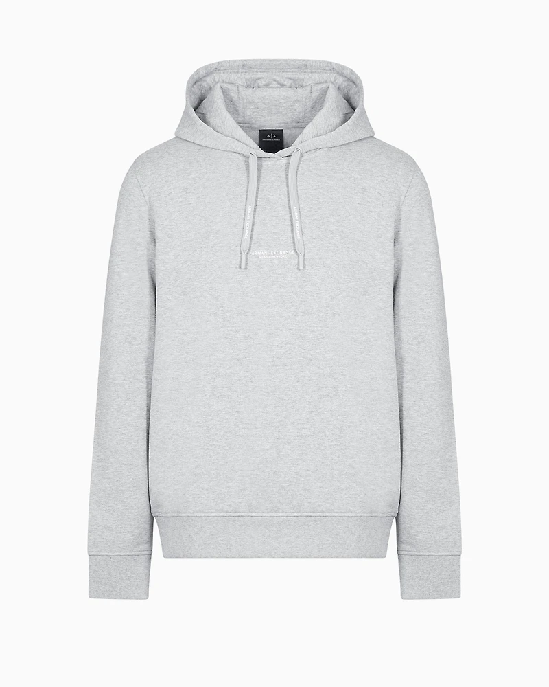 French Terry Cotton Hoodie with Logo
