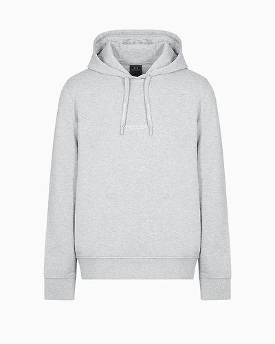 French Terry Cotton Hoodie with Logo