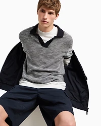 Cotton twill cargo shorts with maxi pockets