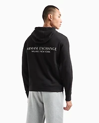 French Terry Cotton Hoodie with Logo