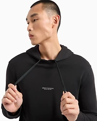 French Terry Cotton Hoodie with Logo