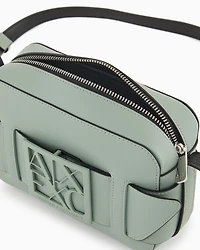 Armani Exchange - Crossbody bag with logo, Woman, Green, Size: TU