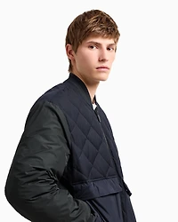 Jacket with quilted insert and maxi pockets