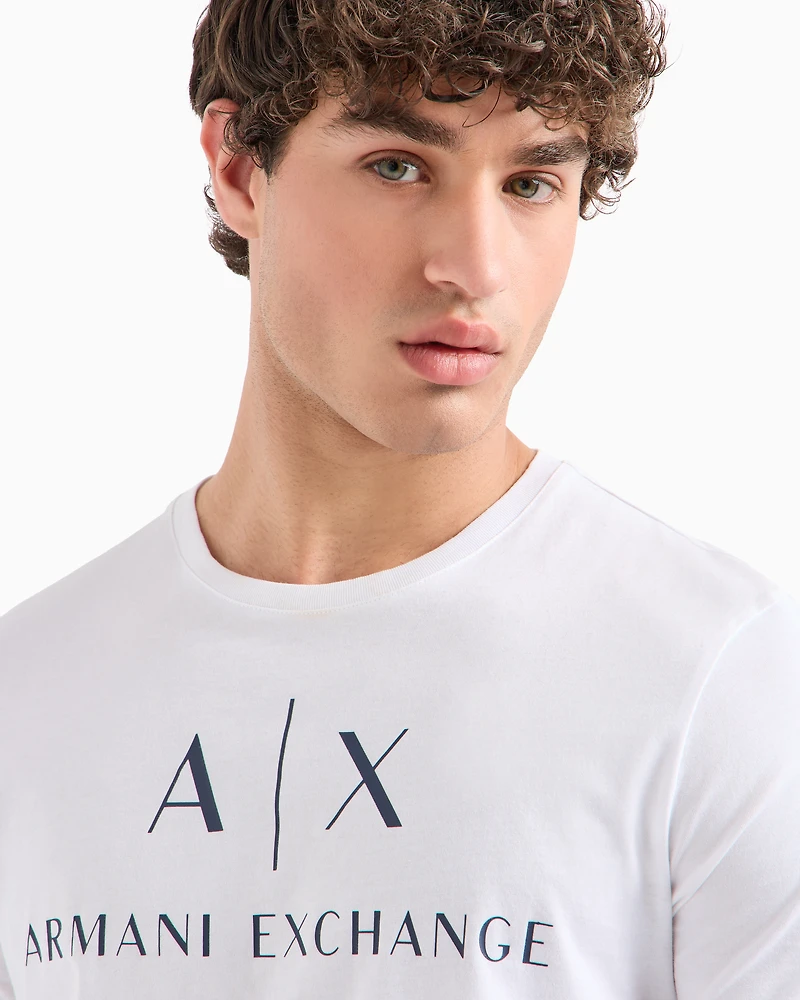 Slim fit jersey T-shirt with logo