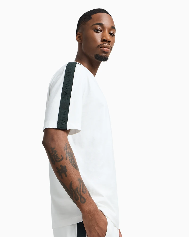 Regular fit T-shirt with logo bands