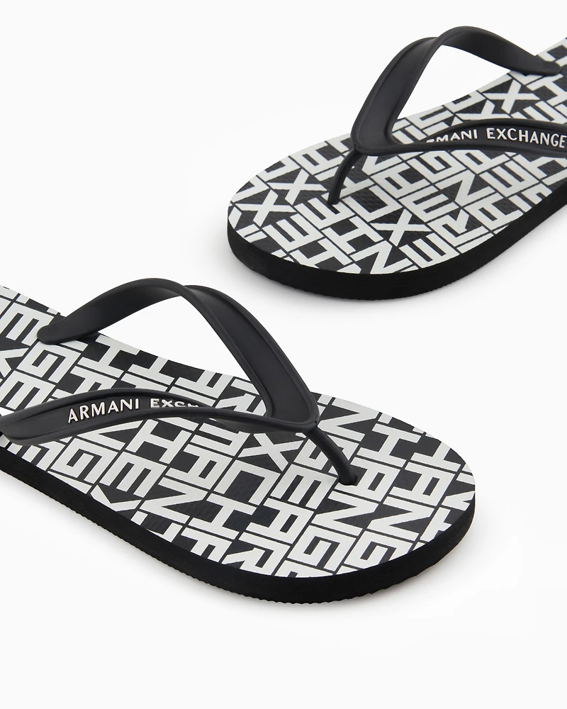 Rubber flip flops