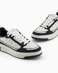 Mesh sneakers with logo on the side