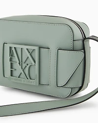 Armani Exchange - Crossbody bag with logo, Woman, Green, Size: TU