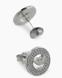 Emporio Armani -  Sterling Silver Stud Earrings, Woman, Multicoloured, Size: TU