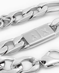 Armani Exchange - Stainless Steel Chain Bracelet, Man, Multicoloured, Size: TU