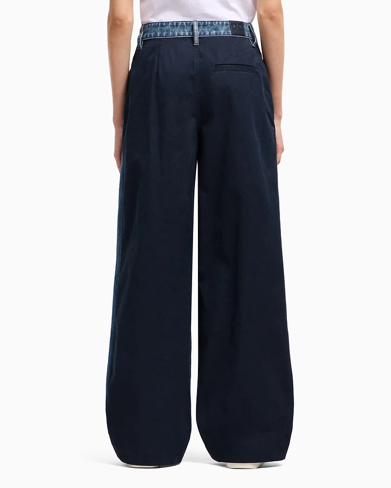 Oversized jeans denim and twill