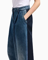 Oversized jeans denim and twill