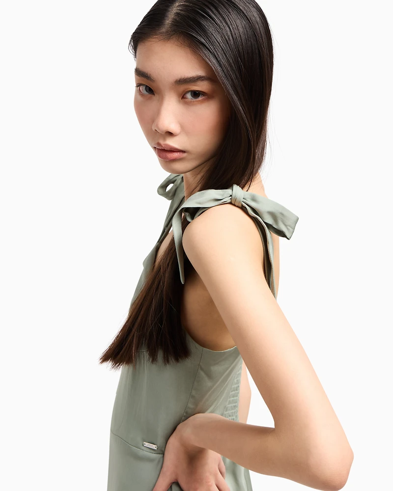 Longuette dress viscose