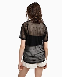 Transparent T-shirt with top