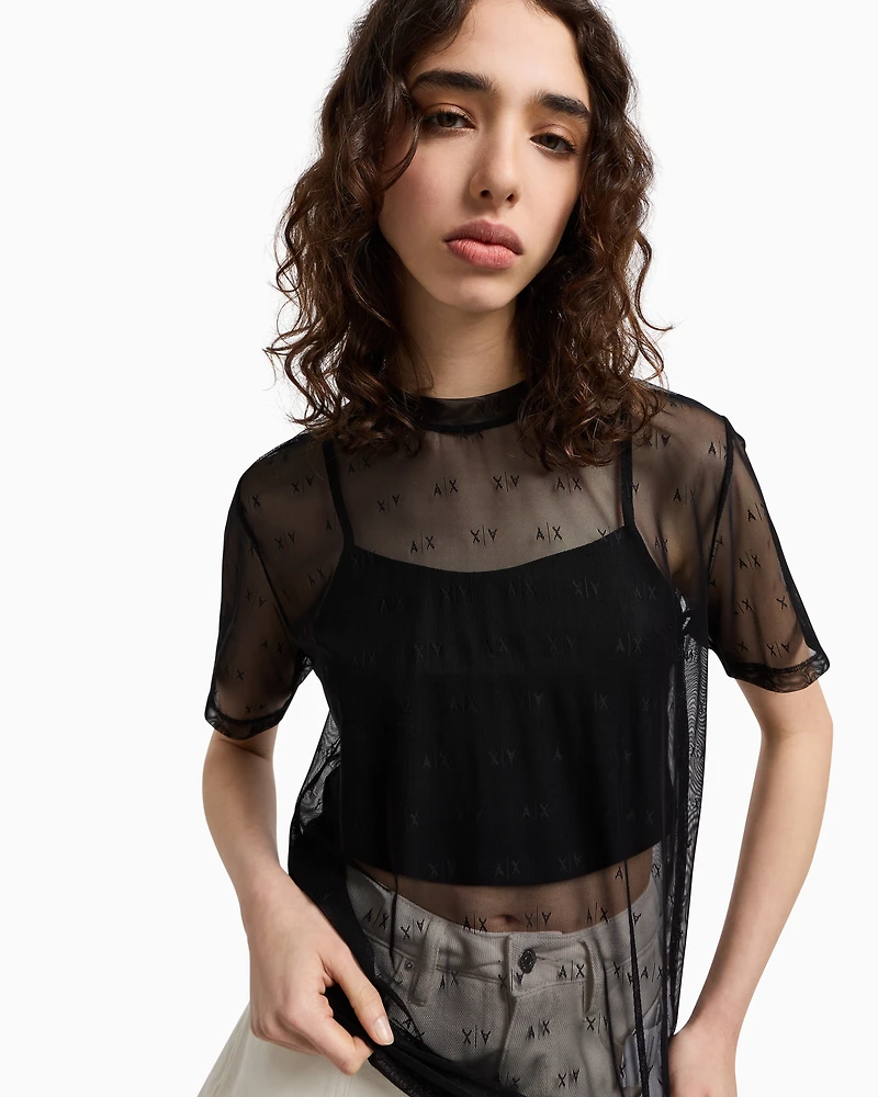 Transparent T-shirt with top