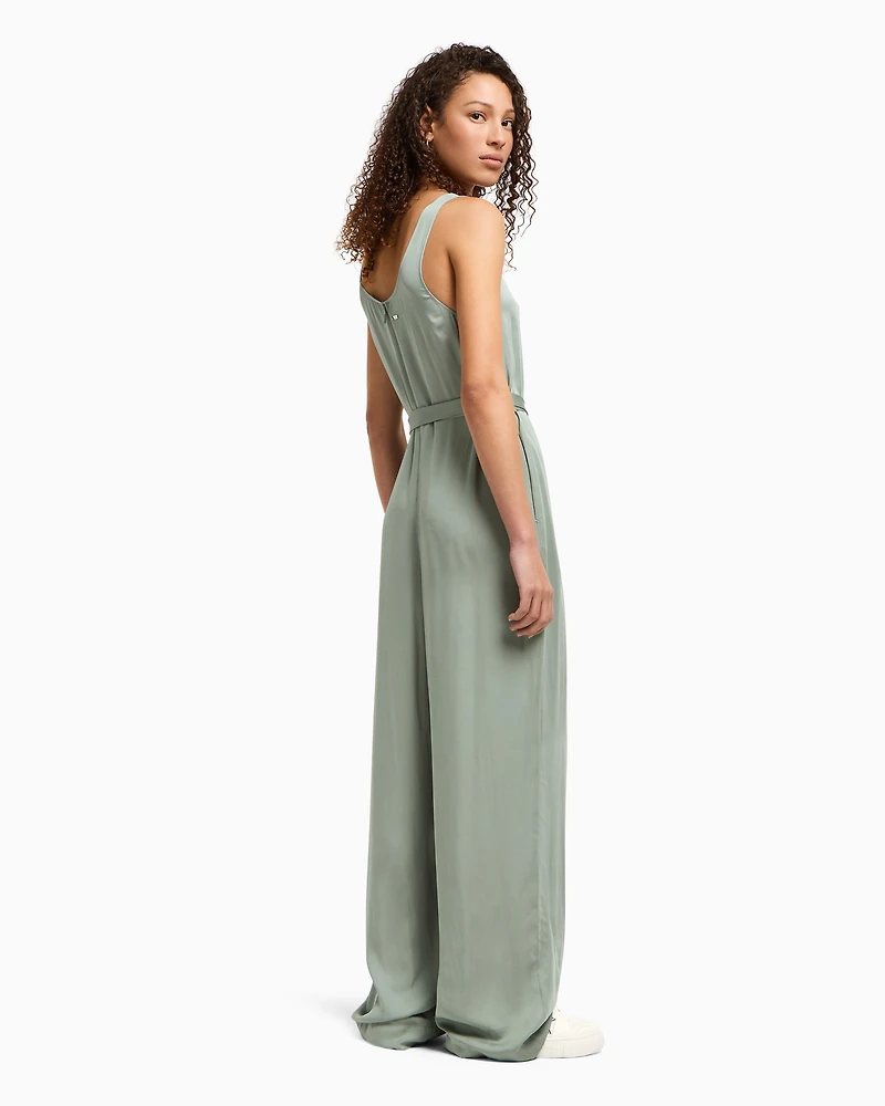 Fluid viscose jumpsuit