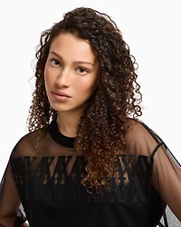 T-shirt with transparent insert