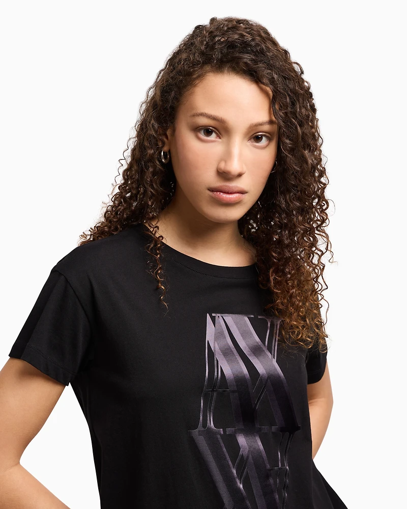 Relaxed fit T-shirt with maxi logo