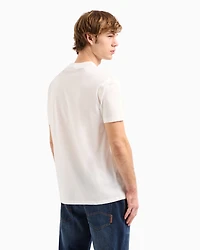 Regular fit T-shirt with blurred logo effect