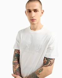 Regular fit T-shirt with blurred logo effect