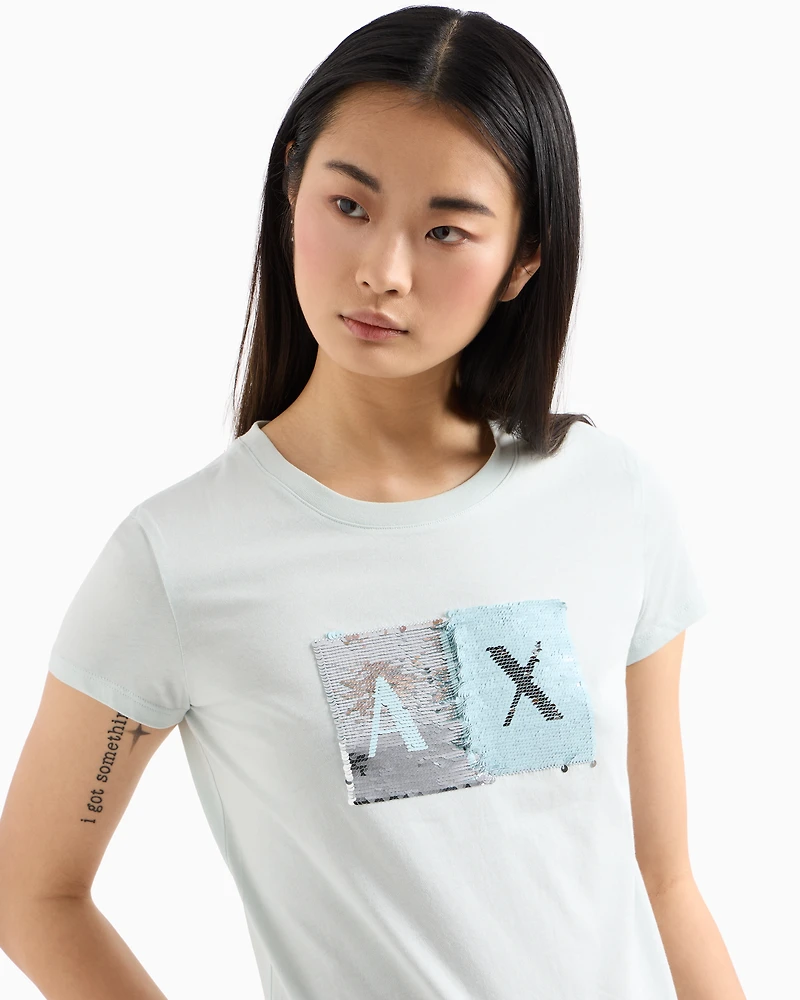 Slim fit T-shirt stretch cotton jersey