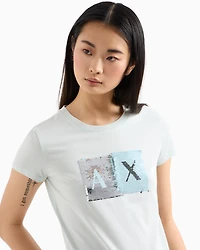 Slim fit T-shirt stretch cotton jersey