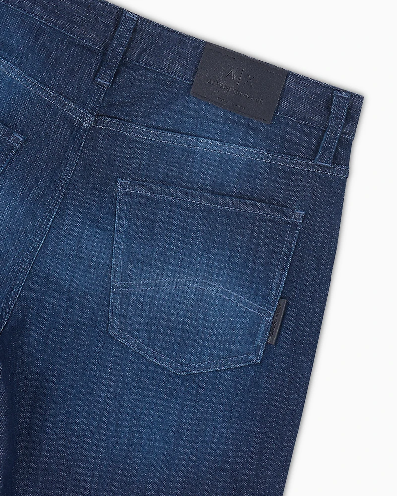 Armani Exchange - Slim Jeans, Man, Blue, Size: