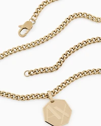 Armani Exchange -  Gold-Tone Stainless Steel Pendant Necklace, Man, Multicoloured, Size: TU