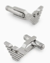 Emporio Armani -  Stainless Steel Cuff Links, Man, Multicoloured, Size: TU