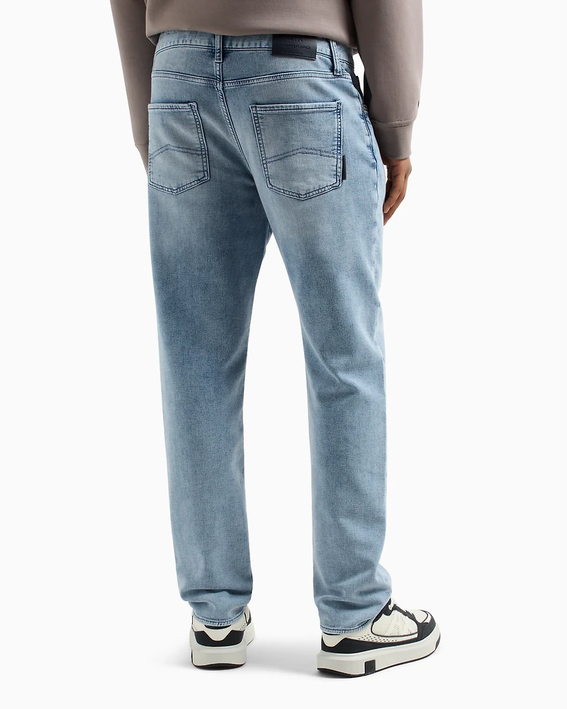 Armani Exchange - Lightweight cotton denim jeans, Man, Blue, Size: