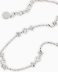 Emporio Armani -  Sterling Silver Station Bracelet, Woman, Multicoloured, Size: TU