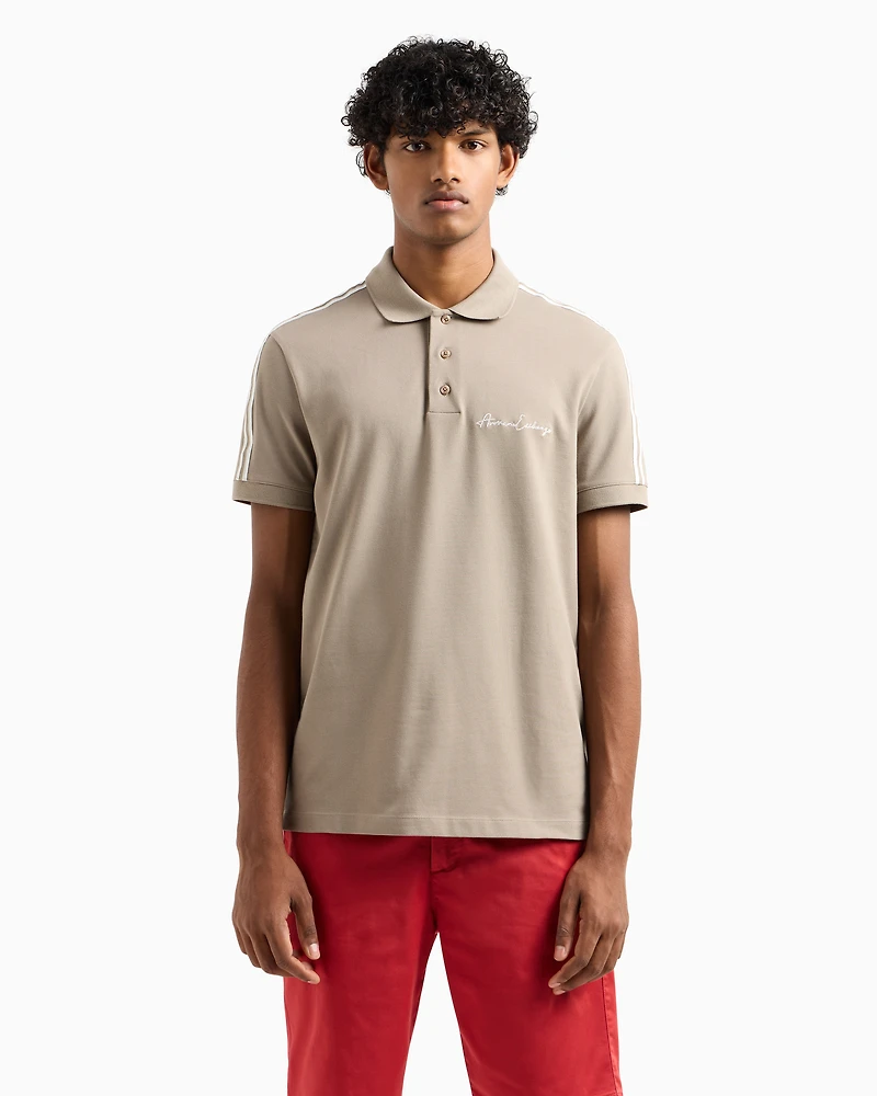 Regular fit polo shirt with Signature Logo