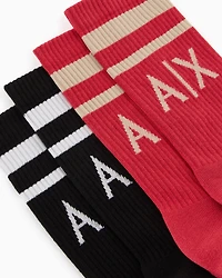 Pack of 2 pairs socks with logo