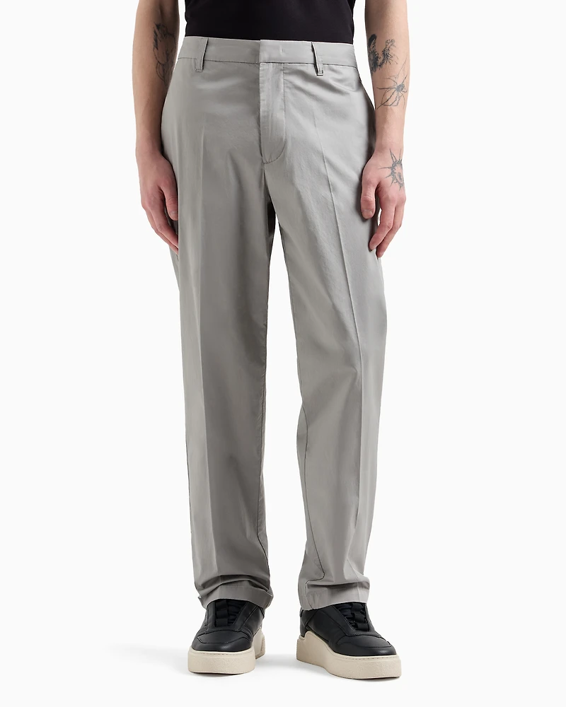 Cotton chino trousers