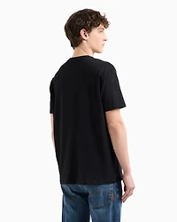 Armani Exchange - Regular fit T-shirt with ASV logo, Man, Black, Size: