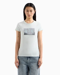 Slim fit T-shirt stretch cotton jersey