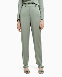 Straight viscose trousers