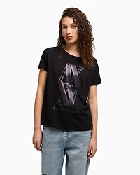 Relaxed fit T-shirt with maxi logo