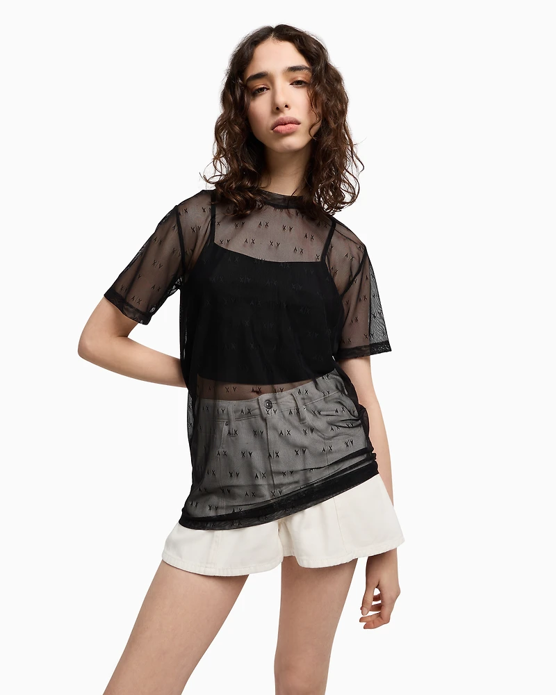 Transparent T-shirt with top