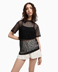 Transparent T-shirt with top