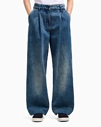 Oversized jeans denim and twill