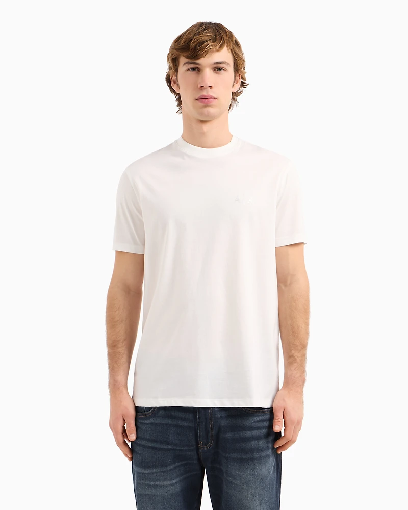 Regular fit T-shirt with blurred logo effect