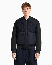 Jacket with quilted insert and maxi pockets