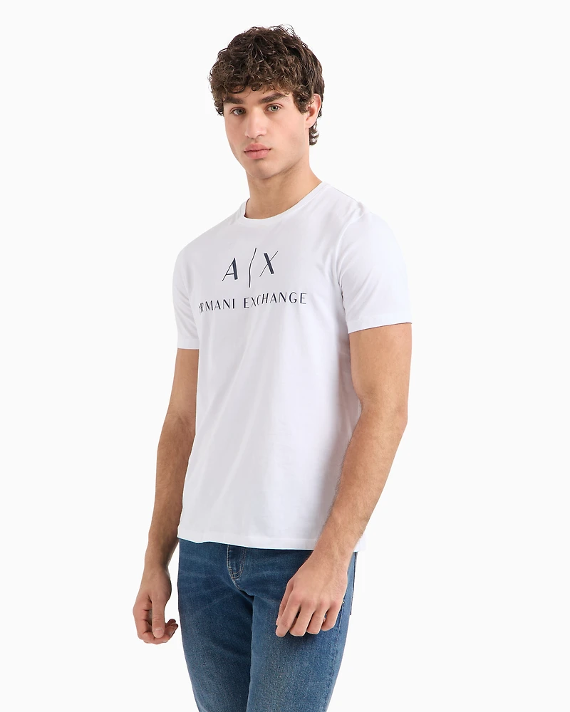 Slim fit jersey T-shirt with logo