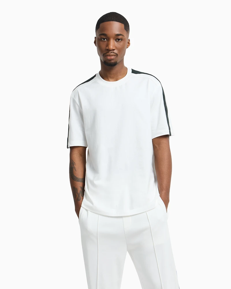 Regular fit T-shirt with logo bands