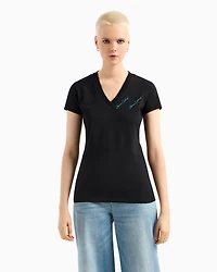 Slim fit T-shirt with signature logo